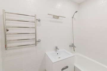 stylish bathroom with designer interior