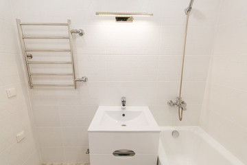 Fototapeta na wymiar stylish bathroom with designer interior