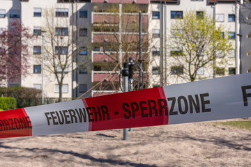a restricted zone due to the coronoa virus on a playground