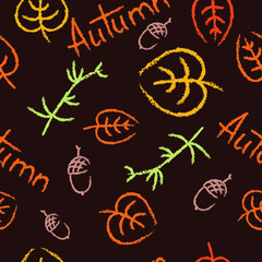 Autumn seamless background