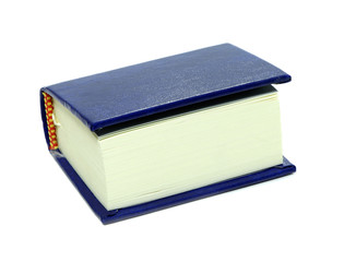 A book isolated on white background. A mini souvenir dook isolated.