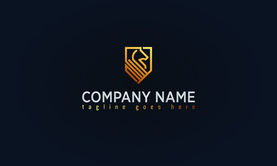 Logo Type Monogram Gold Logo Design