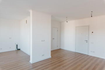bright new unfurnished apartment with clean interior