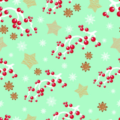seamless pattern with christmas tree