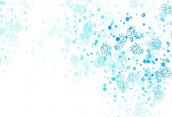 Light BLUE vector pattern with random forms.
