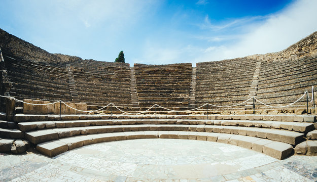 ancient odeion of Pompeii