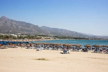Beach in the Puerto Banus