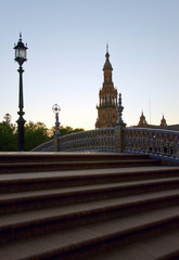 Fototapeta na wymiar Bridge in Sevilla placa de Espana