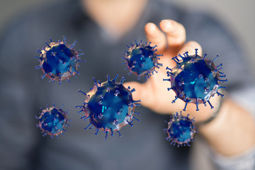 Coronavirus abstract background. protection Genetics Bacteriological Microorganism..