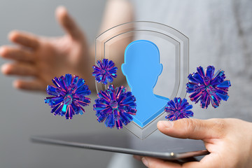contagious coronavirus pandemic, dangerous virus outbreak 3d.
