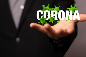 contagious coronavirus pandemic, dangerous virus outbreak 3d.