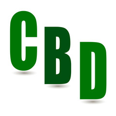  Vector illustration cbd symbol.