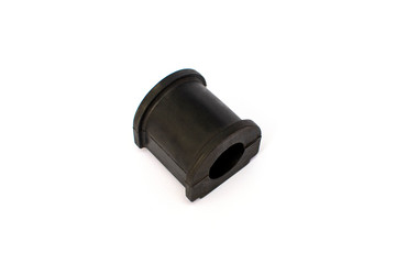 Car suspension stabilizer bushing on an isolated white background.