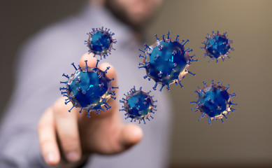 Coronavirus abstract background. protection Genetics Bacteriological Microorganism..