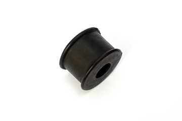 Car suspension stabilizer bushing on an isolated white background.