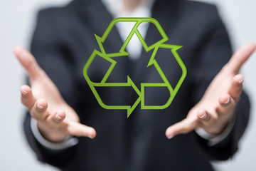 Minimal nature concept.Think Green.Ecology Concept. Environmentally friendly planet.