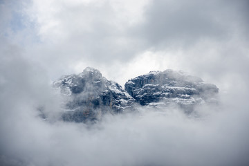 Mountain in Clouds