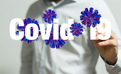 contagious coronavirus pandemic, dangerous virus outbreak 3d.