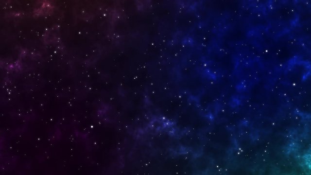 Footage 4K of Traveling through star fields in space as a supernova colorful light glowing.Space Nebula blue background moving motion graphic with stars space rotation nebula (Video galaxy).