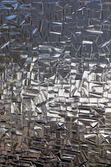 Windows glass with cubes and triangles decorated background high quality prints