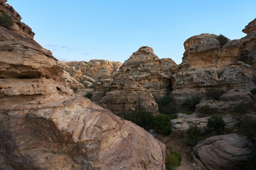 View of Little Petra, Jordan
