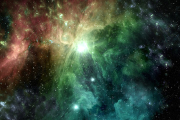 Naklejka na ściany i meble Colorful galaxy outer space background Elements of this image furnished by NASA .