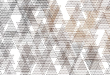 Light Orange vector background with triangles, circles.