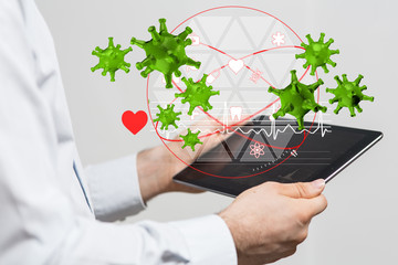 epidemic coronavirus digital 3d flu