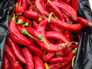 red chilli background, in the market