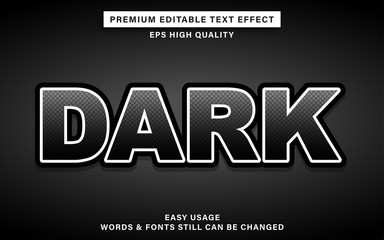 dark text effect