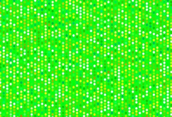 Light Green, Yellow vector background with bubbles.