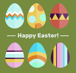 Easter eggs. Eggs for Easter holidays design