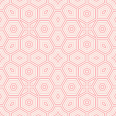 Abstract thin line seamless pattern. Linear ornamental geometric background. Wrapping paper. Vector illustration.              