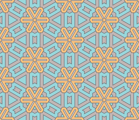 Abstract thin line seamless pattern. Linear ornamental geometric background. Wrapping paper. Vector illustration.           