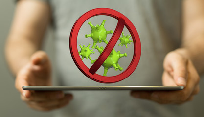 Corona Virus Healthcare Concept. Coronavirus protection Pandemic Sars Fever.