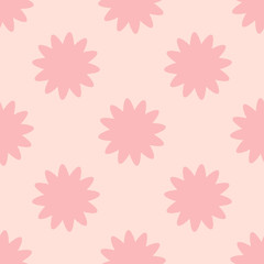 Fototapeta na wymiar Cute colorful abstract star seamless pattern. Polka dot tile background. Vector illustration. 
