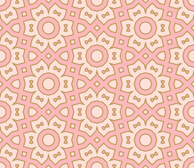 Abstract thin line seamless pattern. Linear ornamental geometric background. Wrapping paper. Vector illustration.           