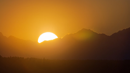 Olympic Mountains Sunset