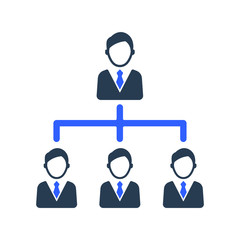 Business hierarchy icon