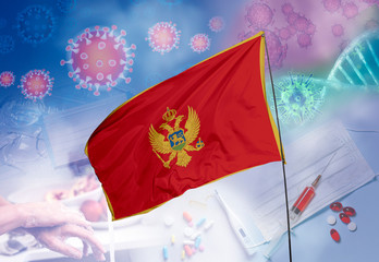Coronavirus (COVID-19) outbreak and coronaviruses influenza background as dangerous flu strain...