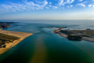 Vista Aérea de Vila Nova de Milfontes Portugal