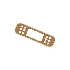 Band aid icon isolated on white background. Vector illustration.