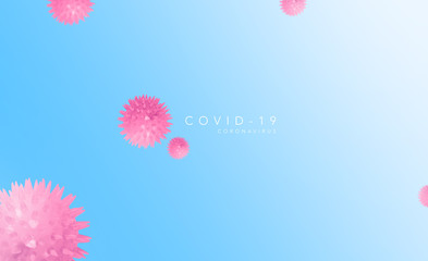 covid-19 abstract background with title