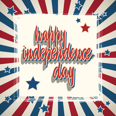 Obraz premium American Independence Day patriotic greeting card