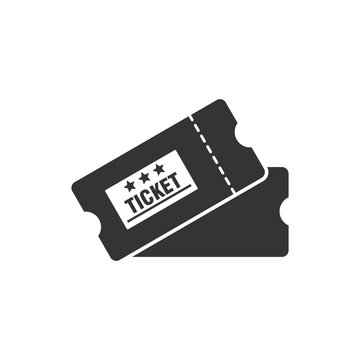 Ticket icon vector
