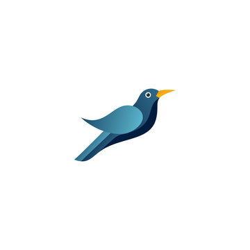recommend clip art: bird leaf logo vector icon template download line art outline
