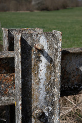 Rostiges Metalgeländer