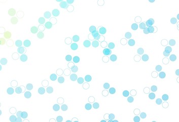 Light Blue, Green vector texture with disks.