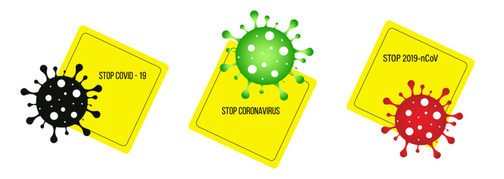 Pandemic stop Novel Coronavirus outbreak covid-19 2019-nCoV symptoms in Wuhan China with mouth cap mask Vector mouthcap icon sign