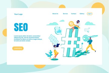 Seo Optimization Search by Hashtag Landing Page